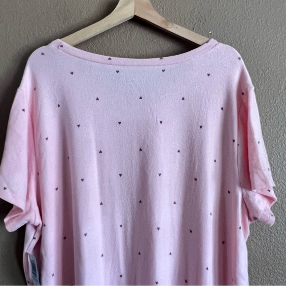 Torrid Super Soft Short Sleeve Lounge Sleep Tee with Heart Pattern Size 2 NWT - Picture 9 of 11